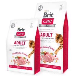 Brit Care Spannmålsfritt foder för vuxna katter Stöd för vuxenaktivitet